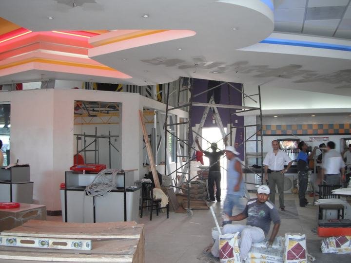 Obra en curso en un local antes de su apertura